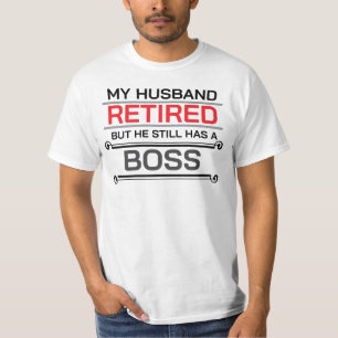 Mein Mann war müde, aber er hat noch einen Boss T-Shirt