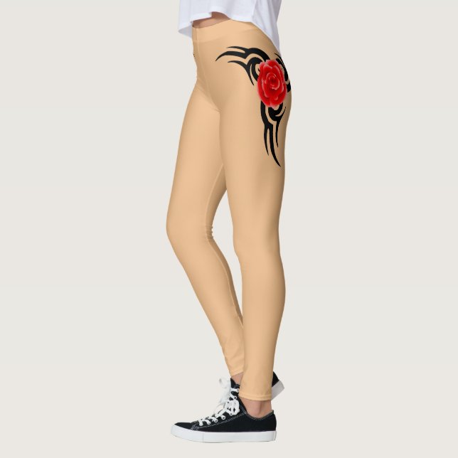Mein Markenkleid Tattoo Leggings Tribal Rose (Links)