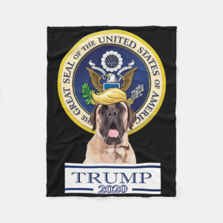 Mein Mastiff für Trump Fleecedecke