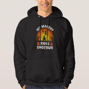 Mein Mastiff-Hund fährt mit der Hexe auf dem Schro Hoodie