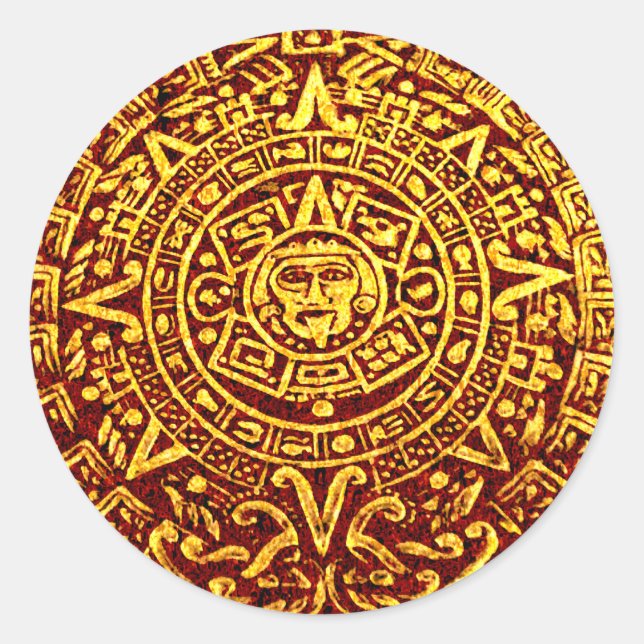 Mein Maya-Kalender (Round Stickers) Runder Aufkleber (Vorderseite)