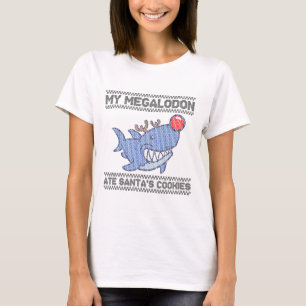 Mein Megalodon hat Santas Kekse gefressen - Megalo T-Shirt