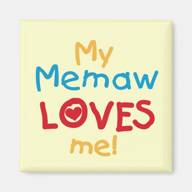 Mein Memaw Lieben T - Shirt und Geschenke Magnet (Vorne)