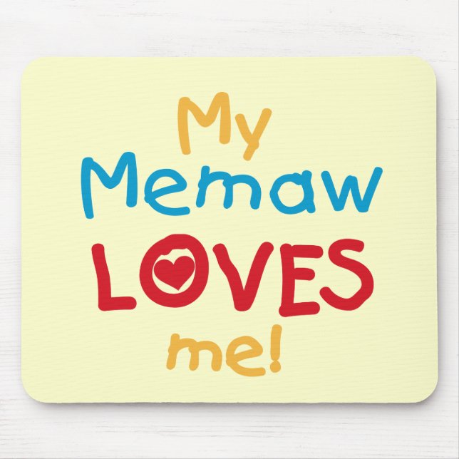 Mein Memaw Lieben T - Shirt und Geschenke Mousepad (Vorne)