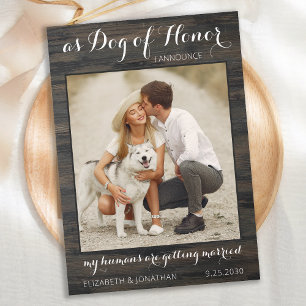 Mein Mensch heiratet Foto Hund Save The Date