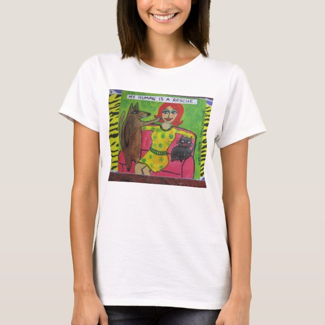 MEIN MENSCH IST EINE RETTUNG T-Shirt (Vorderseite)