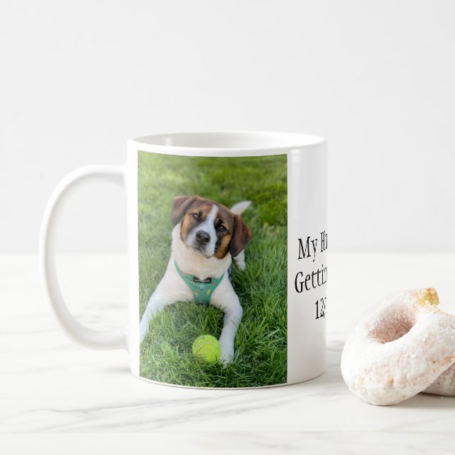 Mein menschliches Foto wird verheiratet Kaffeetasse (Mit Donut)