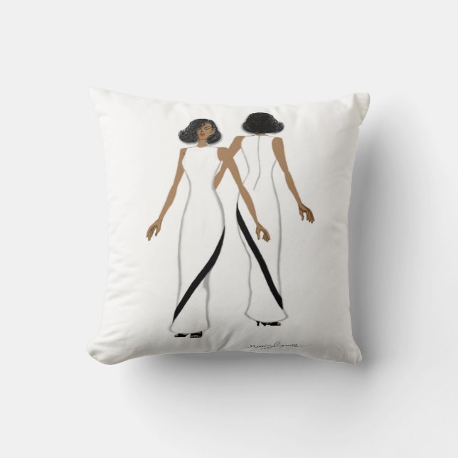 Mein Mode Art-Throw-Kissen Kissen (Vorderseite)