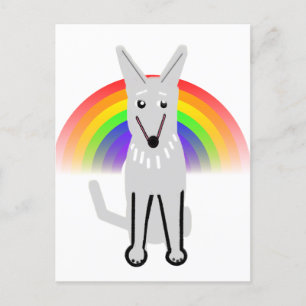 Mein Mondhund und Regenbogen, Postkarte