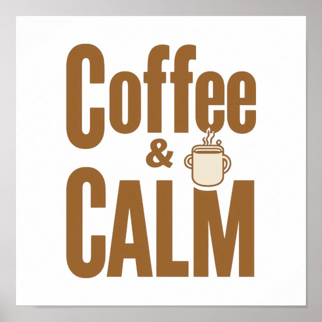Mein Morgenritual: Kaffee & Ruhe Poster (Vorne)