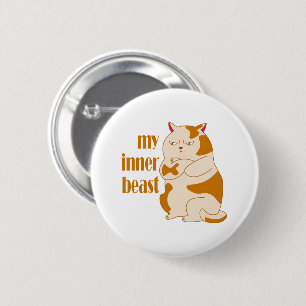Mein motivierend Zitat aus fauler Katze Button