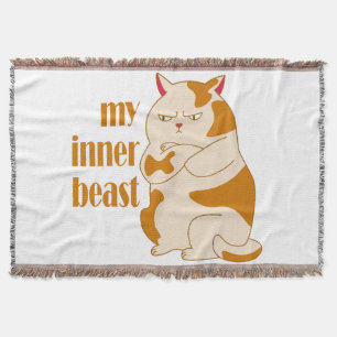 Mein motivierend Zitat aus fauler Katze Decke