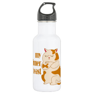 Mein motivierend Zitat aus fauler Katze Edelstahlflasche