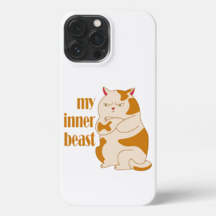 Mein motivierend Zitat aus fauler Katze iPhone 13 Pro Max Hülle