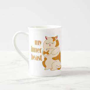 Mein motivierend Zitat aus fauler Katze Prozellantasse
