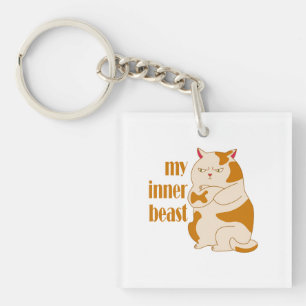 Mein motivierend Zitat aus fauler Katze Schlüsselanhänger