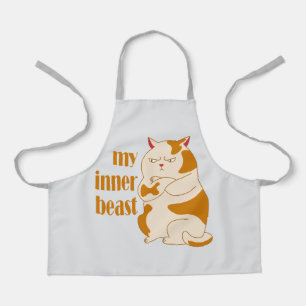 Mein motivierend Zitat aus fauler Katze Schürze
