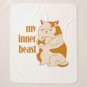 Mein motivierend Zitat aus fauler Katze Sherpadecke