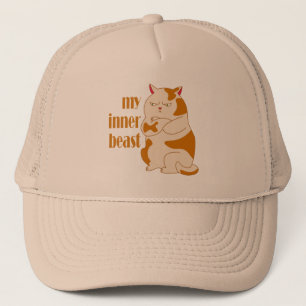 Mein motivierend Zitat aus fauler Katze Truckerkappe