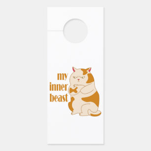 Mein motivierend Zitat aus fauler Katze Türanhänger