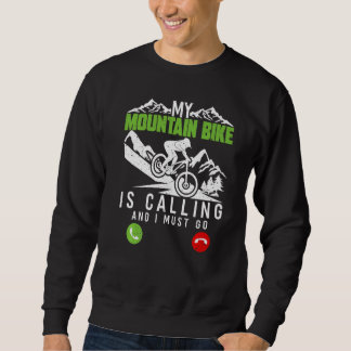 Mein Mountainbike nennt Radfahrrad Ri Sweatshirt