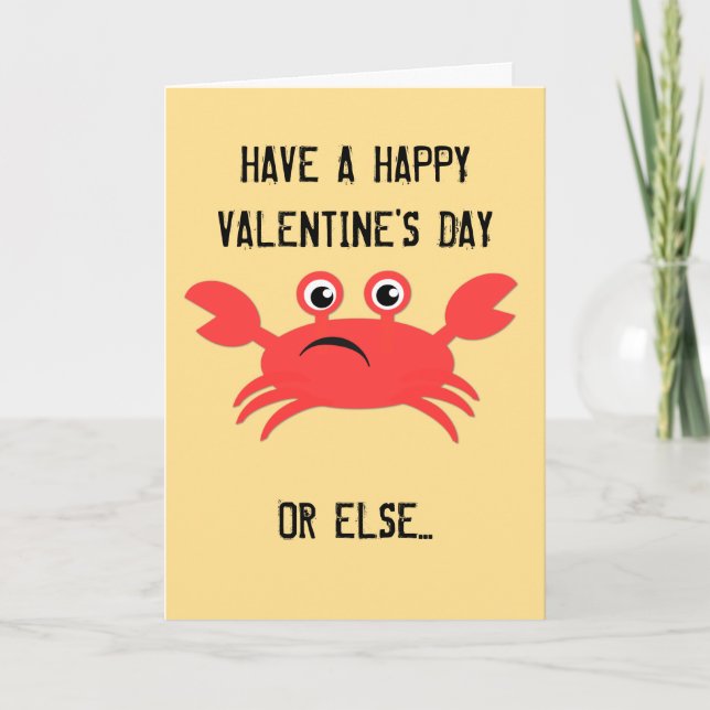 Mein mürrischer Valentinsgruß Feiertagskarte (Vorderseite)