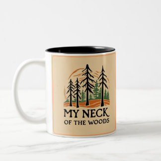 Mein Nacken der Woods-Kaffee-Tasse (zwei Töne) Zweifarbige Tasse