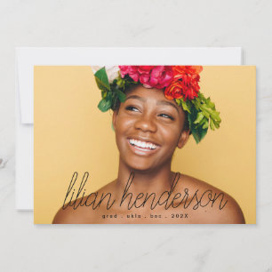 Mein Name Black Script Graduate Two Foto Ankündigung