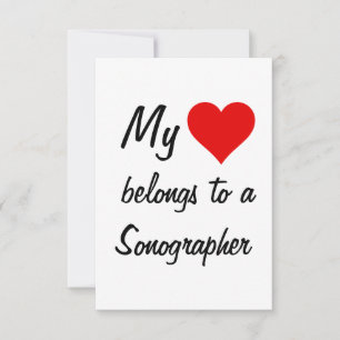 Mein Name gehört zu einer Sonographenkarte Karte