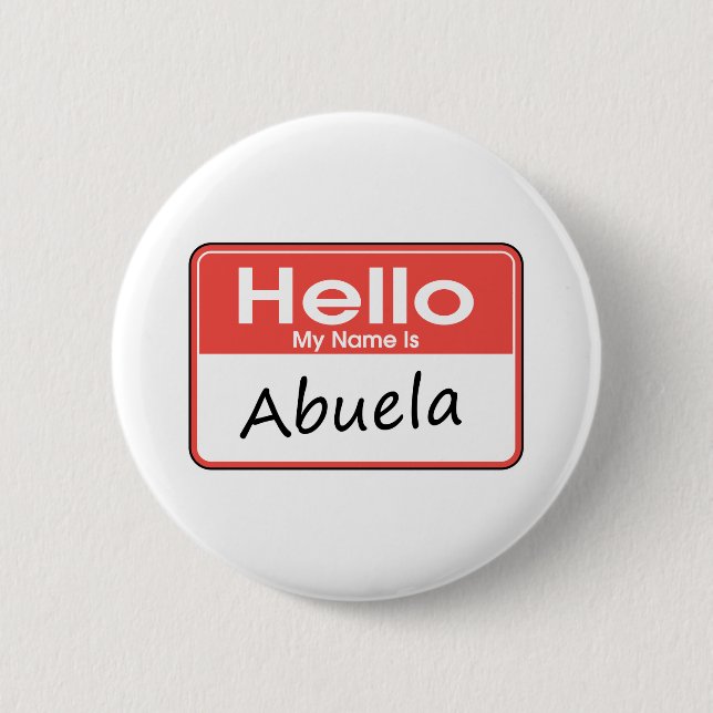 Mein Name ist Abuela Button (Vorderseite)