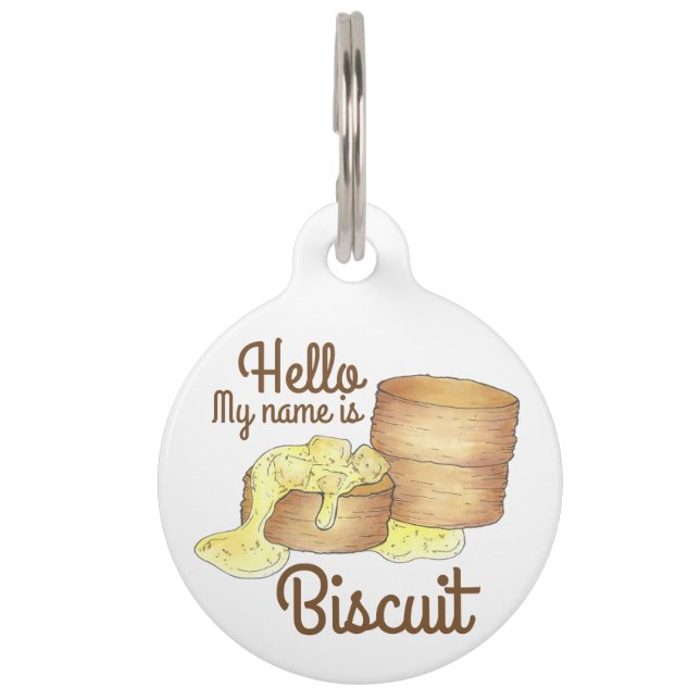 Mein Name ist BISCUIT Southern Biscuits and Gravy Haustiermarke (Vorderseite)
