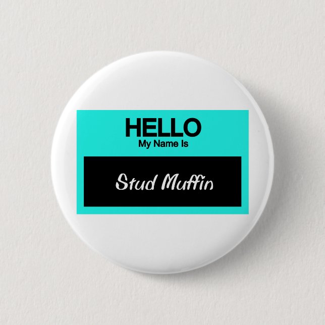 Mein Name ist Bolzen-Muffin Button (Vorderseite)