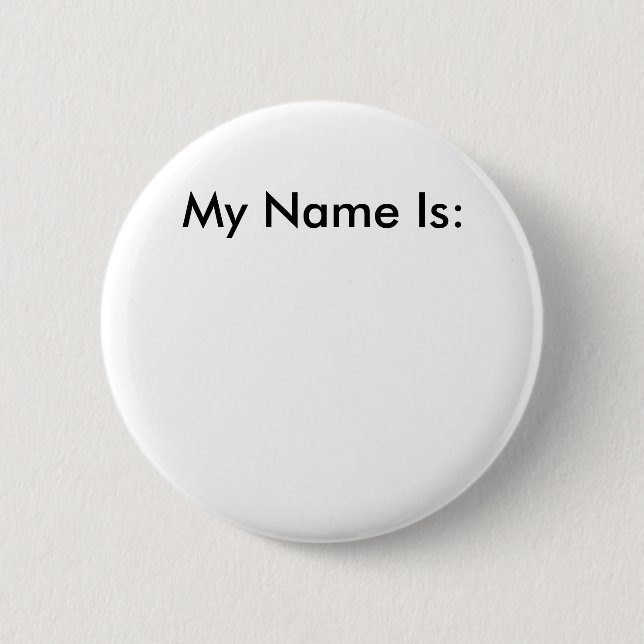 Mein Name ist: Button (Vorderseite)