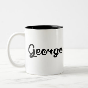Mein Name ist George Zweifarbige Tasse