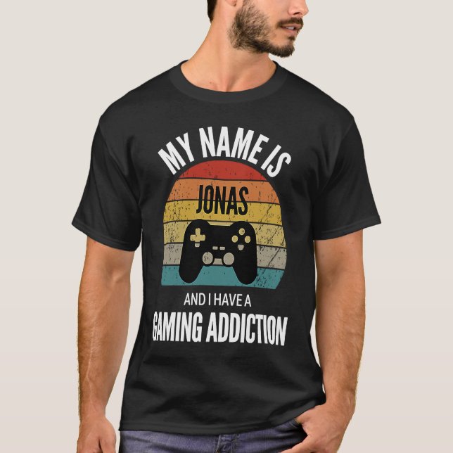 Mein Name ist Jonas und ich habe einen Spielerzusa T-Shirt (Vorderseite)