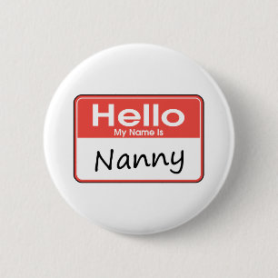 Mein Name ist Kindermädchen Button
