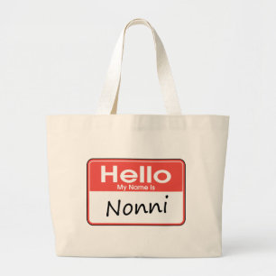 Mein Name ist Nonni Jumbo Stoffbeutel