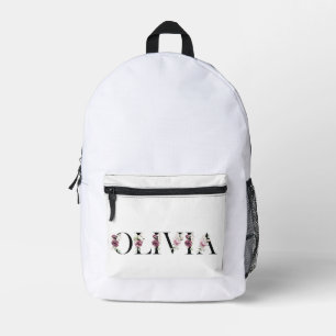Mein Name ist Olivia. Mein Name ist Olivia. Bedruckter Rucksack