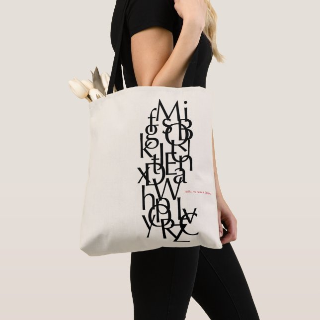 "Mein Name ist Optimum-" Taschen-Tasche Tasche (Von Nahem)