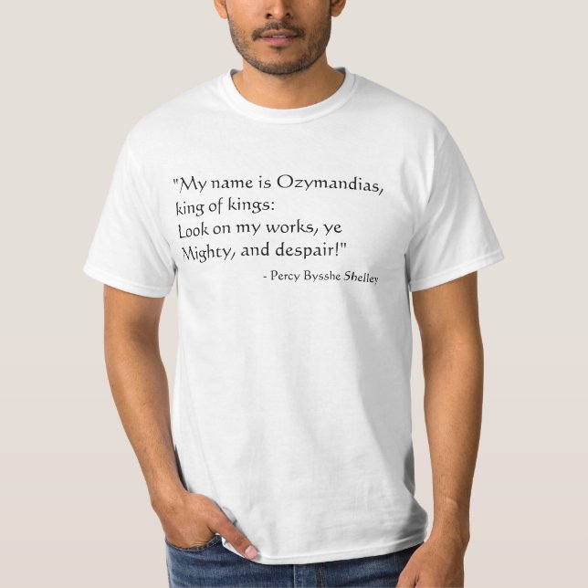 Mein Name ist Ozymandias T-Shirt (Vorderseite)
