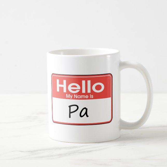 Mein Name ist PA Kaffeetasse (Rechts)