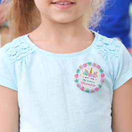 Mein Name ist - Personalisiert Unicorn Geburtstag Button