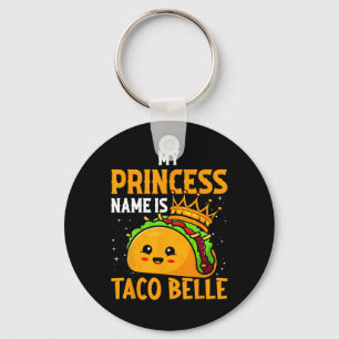 Mein Name ist Taco Belle - Funny Pun Cinco D Schlüsselanhänger