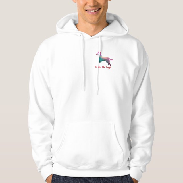 Mein Name oder Logo Herren Hoodie (Vorderseite)