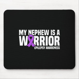 Mein Neffe ist ein Kämpfer Lila Band Epilepsie-Bew Mousepad