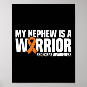 Mein Nephew ist ein Warrior Orange Ribbon Rsdcrps  Poster