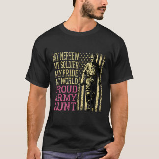 Mein Nephew mein Soldat Helden, der stolz ist, Mil T-Shirt