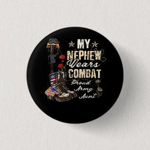 Mein Nephew trägt Kampfstiefel, Proud-Tante Button