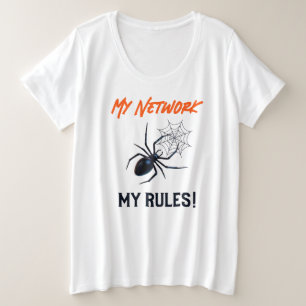 Mein Netzwerk, meine Regeln herrschen IT Große Größe T-Shirt