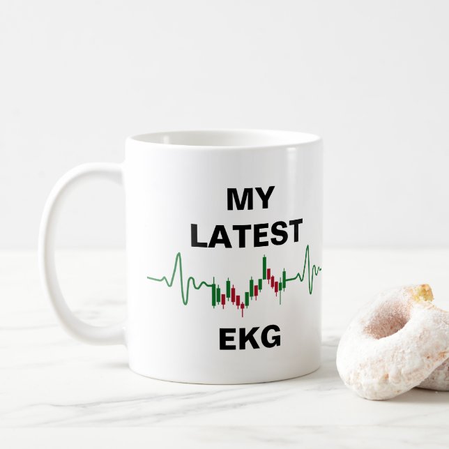 Mein neuester EKG Stock Trader Kaffeetasse (Mit Donut)